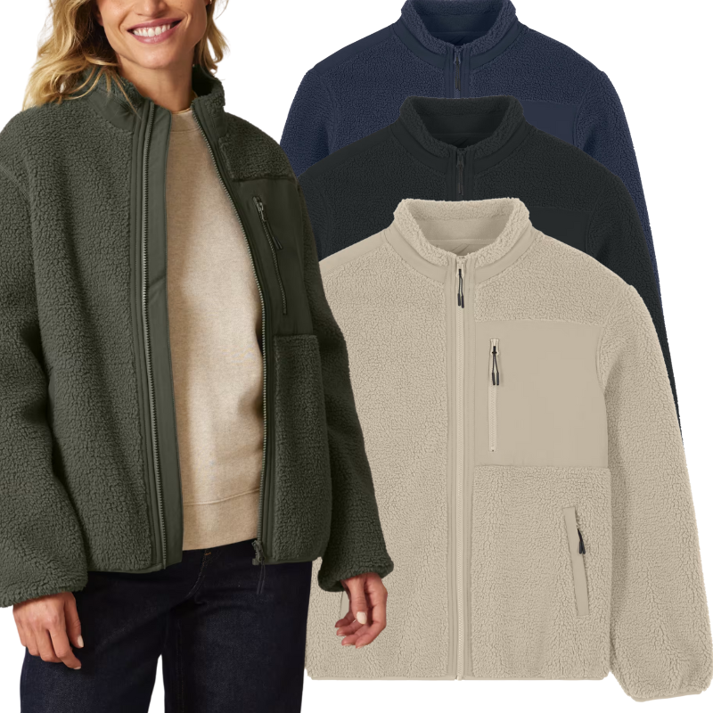 Stanley/Stella sherpa jacket | recycled polyester | unisex fit | sustainable